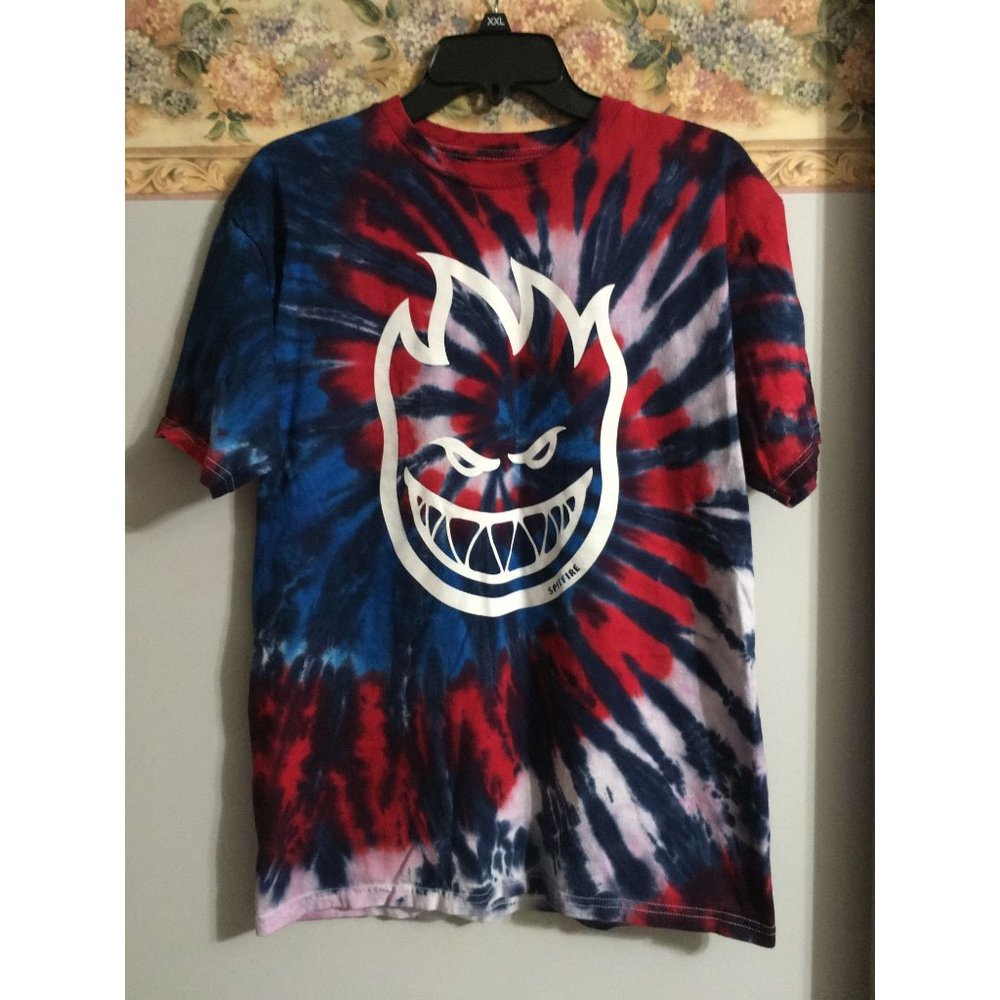 Spitfire Medium Tie Dye Multicolor Skateboard Casual Outdoor Athleisure Colorful